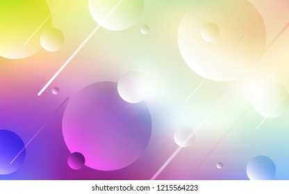 Light Multicolor vector texture with disks. Beautiful colored illustration with blurred circles in nature style. Completely new template for your brand book.