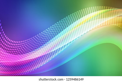 Light Multicolor vector texture with disks, lines. Abstract illustration with colorful discs and triangles. Design for your business advert.