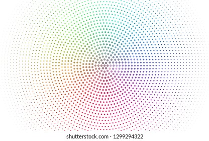 Light Multicolor vector  texture with disks. Modern abstract illustration with colorful water drops. Design for your business advert.