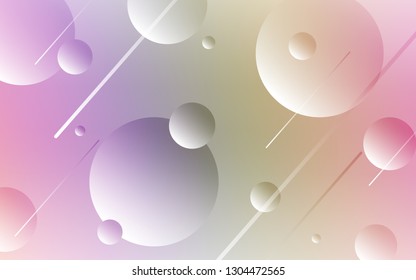 Light Multicolor vector texture with disks. Blurred decorative design in abstract style with bubbles. New design for ad, poster, banner of your website.