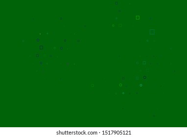 Light Multicolor vector texture with disks, rectangles. Colorful gradient with circles, rectangles on abstract backdrop. Template for your brand book.