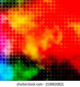 Light Multicolor vector texture with disks. Abstract illustration with colorful spots in nature style. Pattern for business ads.