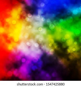 Light Multicolor vector texture with disks. Abstract decorative design in gradient style with bubbles. Pattern for wallpapers, curtains.