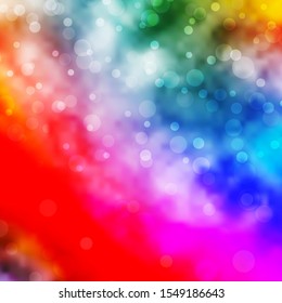 Light Multicolor vector texture with disks. Colorful illustration with gradient dots in nature style. Pattern for booklets, leaflets.