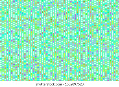 Light Multicolor vector texture with disks. Modern abstract illustration with colorful water drops. New template for your brand book.