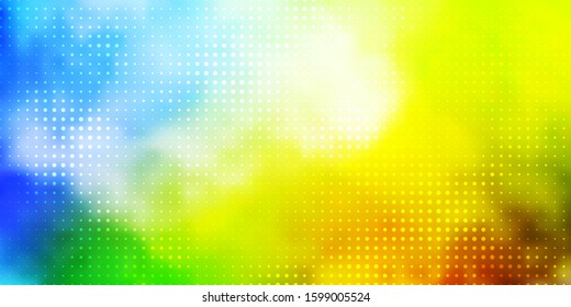 Light Multicolor vector texture with disks. Glitter abstract illustration with colorful drops. Pattern for wallpapers, curtains.