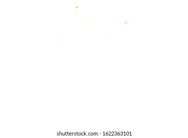 Light Multicolor vector texture with disks. Blurred bubbles on abstract background with colorful gradient. Design for your business advert.