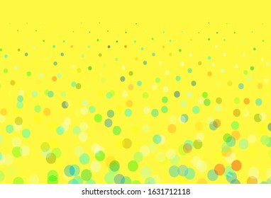 Light Multicolor vector texture with disks. Illustration with set of shining colorful abstract circles. Design for poster, banner of websites.