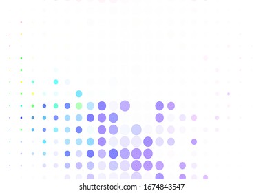 Light Multicolor vector texture with disks. Blurred bubbles on abstract background with colorful gradient. Pattern for textures of wallpapers.