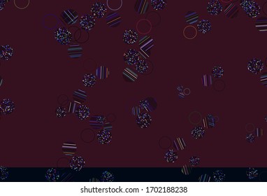 Light Multicolor vector texture with disks. Abstract illustration with colored bubbles in nature style. Pattern for beautiful websites.