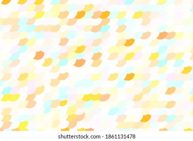 Light Multicolor vector texture with disks. Blurred bubbles on abstract background with colorful gradient. Pattern for ads, leaflets.