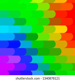 Light Multicolor vector texture with lines. Colorful gradient illustration with abstract flat lines. Pattern for ads, commercials.