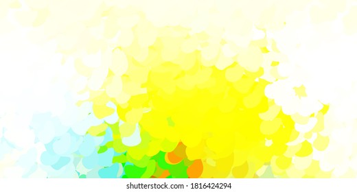 Light multicolor vector texture with memphis shapes. Colorful abstract forms with gradient in simple style. Modern design for your ads.