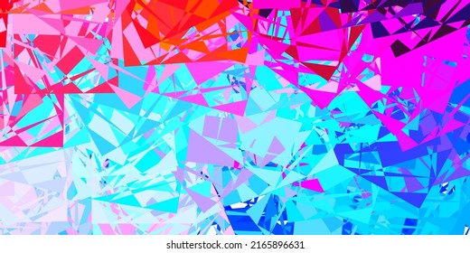 Light Multicolor vector texture with memphis shapes. Colorful illustration with simple gradient shapes. Background for cell phones.