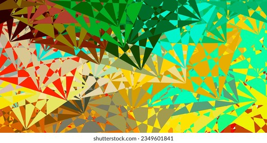 Light Multicolor vector texture with memphis shapes. Colorful illustration with simple gradient shapes. Smart design for your business.