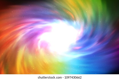 Light Multicolor vector texture with milky way stars. Space stars on blurred abstract background with gradient. Pattern for astrology websites.