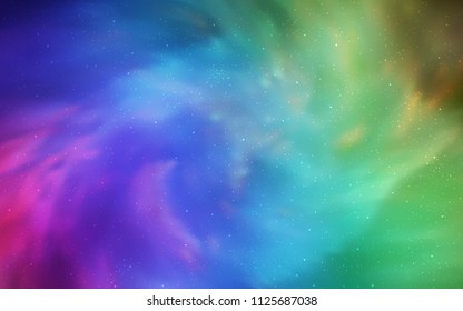 Light Multicolor vector texture with milky way stars. Shining illustration with sky stars on abstract template. Pattern for futuristic ad, booklets.