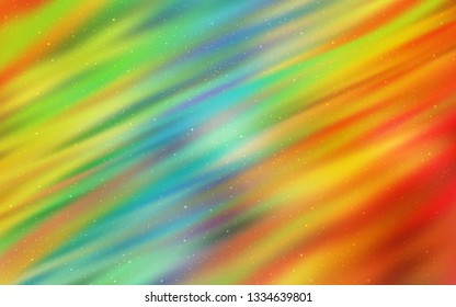 Light Multicolor vector texture with milky way stars. Blurred decorative design in simple style with galaxy stars. Smart design for your business advert.