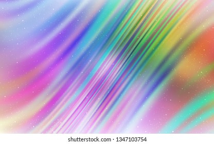 Light Multicolor vector texture with milky way stars. Shining illustration with sky stars on abstract template. Template for cosmic backgrounds.