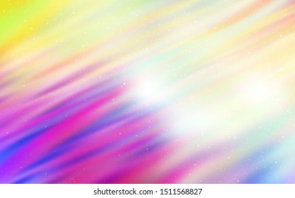 Light Multicolor vector texture with milky way stars. Modern abstract illustration with Big Dipper stars. Template for cosmic backgrounds.