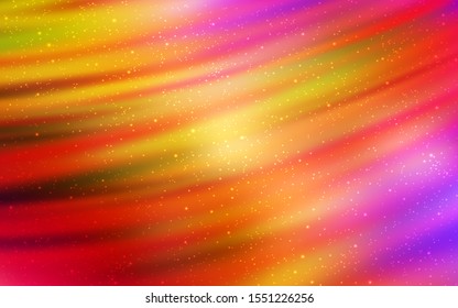 Light Multicolor vector texture with milky way stars. Shining colored illustration with bright astronomical stars. Pattern for astronomy websites.