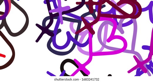 Light Multicolor vector texture with women's rights symbols. Colorful feminism symbols with a gradient in modern style. Elegant design for wallpapers.
