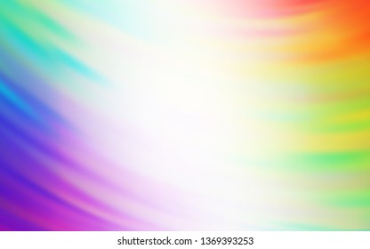 Light Multicolor vector texture with wry lines. Colorful geometric sample with gradient lines.  Abstract style for your business design.