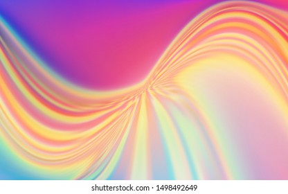 Light Multicolor vector texture with wry lines. Colorful illustration in abstract style with gradient. Brand new design for your ads, poster, banner.