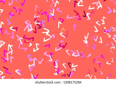 Light Multicolor vector texture with wry lines. A sample with colorful lines, shapes. Abstract style for your business design.