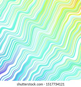 Light Multicolor vector texture with wry lines. Geometric illustration in abstract style with gradient.  A new texture for your  ad, booklets, leaflets.