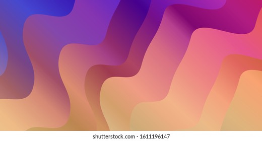 Light Multicolor vector texture with wry lines. Abstract gradient illustration with wry lines. Pattern for websites, landing pages.