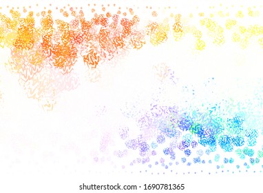 Light Multicolor vector texture with wry lines. A circumflex abstract illustration with gradient. A completely new template for your design.