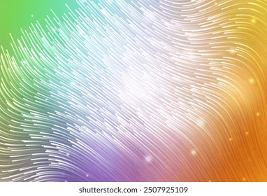 Light Multicolor vector texture with wry lines. Brand new colorful illustration in curved style. Elegant pattern for a brand book.