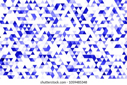 Light Multicolor vector triangle mosaic template. Glitter abstract illustration with an elegant design. The textured pattern can be used for background.