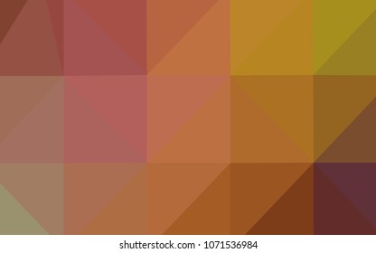 Light Multicolor vector triangle mosaic template. Shining polygonal illustration, which consist of triangles. That new template can be used for your brand book.