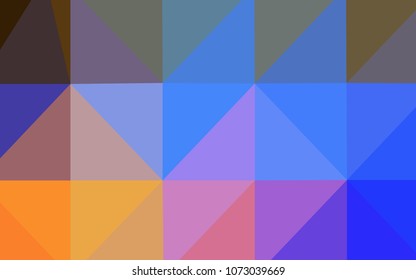 Light Multicolor vector triangle mosaic template. Elegant bright polygonal illustration with gradient. The template for cell phone's backgrounds.