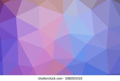 Light Multicolor vector triangle mosaic template. Modern abstract illustration with triangles. Textured pattern for your backgrounds.