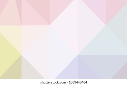 Light Multicolor vector triangle mosaic template. Elegant bright polygonal illustration with gradient. A completely new design for your business.