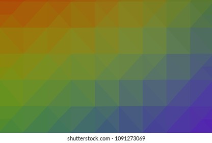 Light Multicolor vector triangle mosaic texture. Colorful illustration in abstract style with triangles. Brand new design for your business.