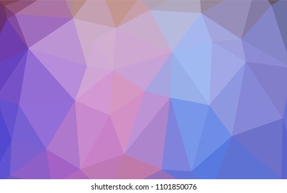Light Multicolor vector triangle mosaic template. Colorful abstract illustration with gradient. Textured pattern can be used for background.