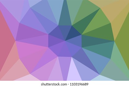 Light Multicolor vector triangle mosaic texture with a diamond. Illustration in Origami style with gradient. Pattern for a brand book's backdrop.