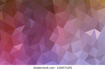Light Multicolor vector triangle mosaic template. Polygonal abstract illustration with gradient. A completely new design for your leaflet.