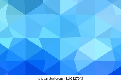 Light Multicolor vector triangle mosaic template. Polygonal abstract illustration with gradient. That new template can be used for your brand book.