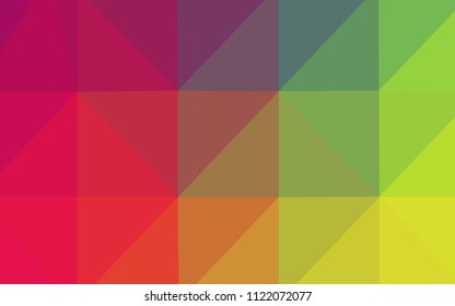 Light Multicolor vector triangle mosaic cover. Creative geometric illustration in Origami style with gradient. Textured pattern can be used for background.