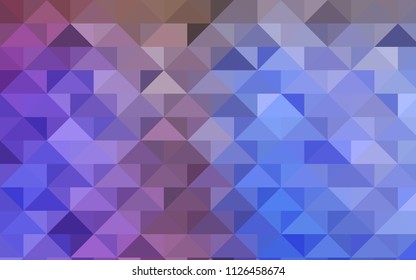 Light Multicolor vector triangle mosaic template. A vague abstract illustration with gradient. The textured pattern can be used for background.