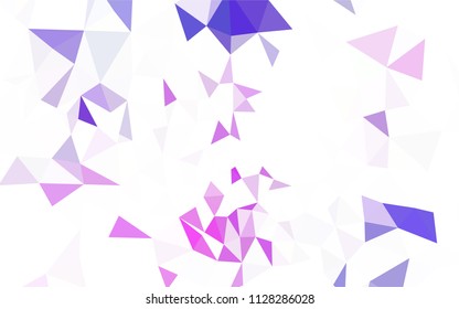 Light Multicolor vector triangle mosaic cover. A completely new color illustration in a polygonal style. Textured pattern for your backgrounds.