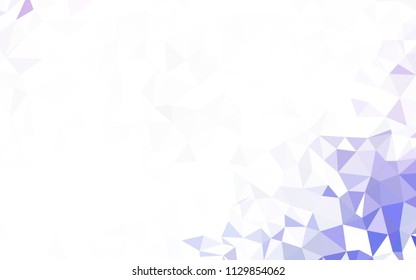 Light Multicolor vector triangle mosaic cover. Creative geometric illustration in Origami style with gradient. A completely new design for your leaflet.