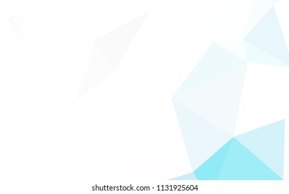 Light Multicolor vector triangle mosaic template. Colorful illustration in abstract style with triangles. Triangular pattern for your design.