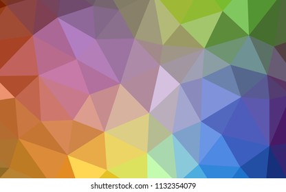 Light Multicolor vector triangle mosaic texture. Creative illustration in halftone style with triangles. Template for cell phone's backgrounds.