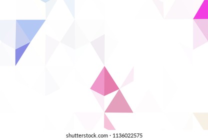 Light Multicolor vector triangle mosaic cover. Shining colorful illustration with triangles. Brand new design for your business.